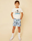 Recycled Cotton Sail Away Kid T-Shirt