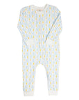 Blue Bunny Knit Zip up Pajamas