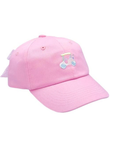 Rainbow Golf Cart Bow Baseball Hat (Baby, Youth)