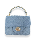 Sparkly Denim Quilted Purse