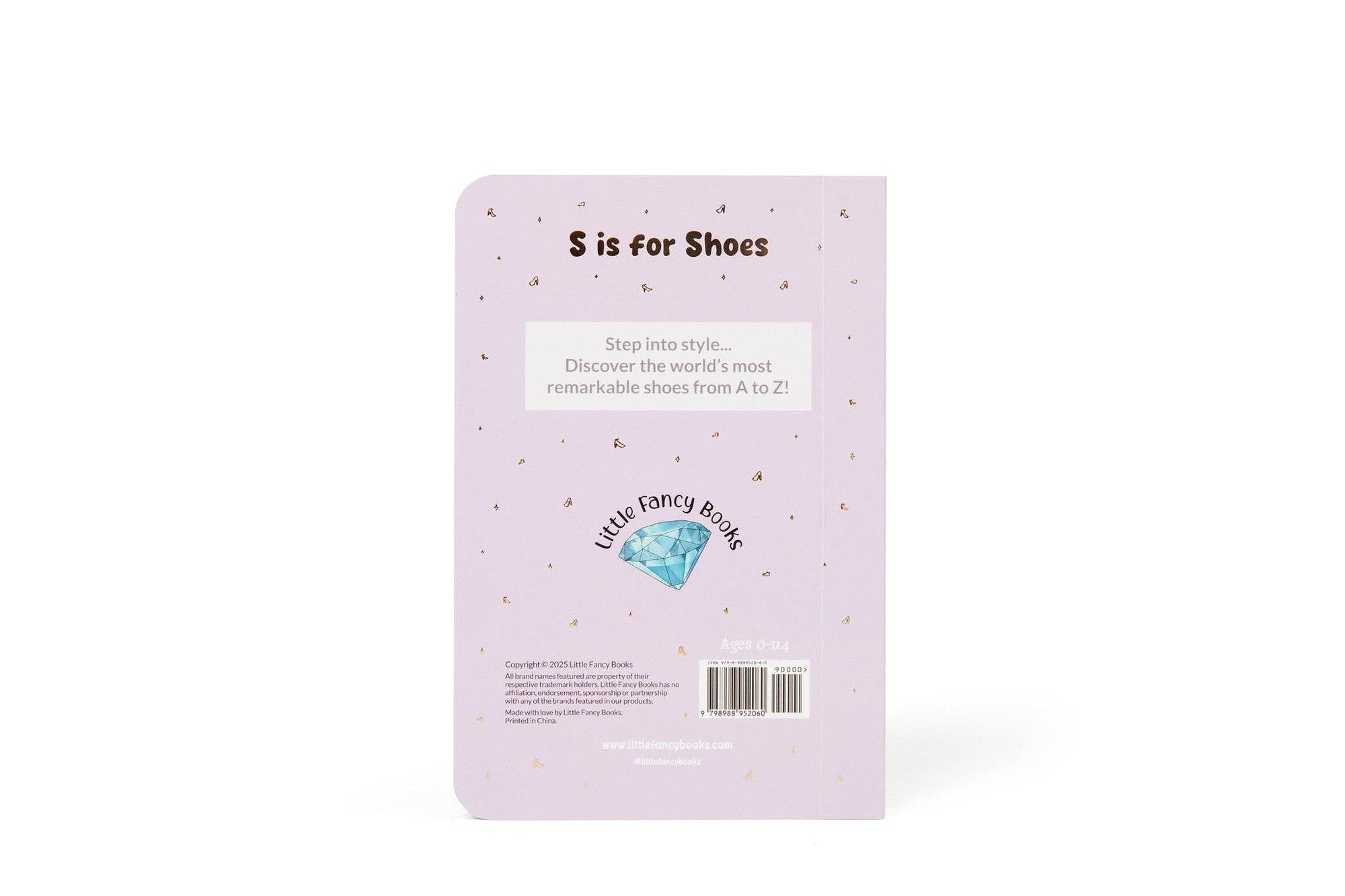 S is for Shoes | Designer Shoes Alphabet Board Book