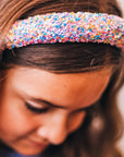 Kids Padded Headband - Chunky Sequin Hair Band