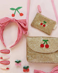 Cherry Dreams Glitter Mini Purse