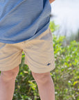 Naples Elastic Waist Shorts - Khaki