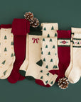 Tree Farm Scalloped Knee Socks