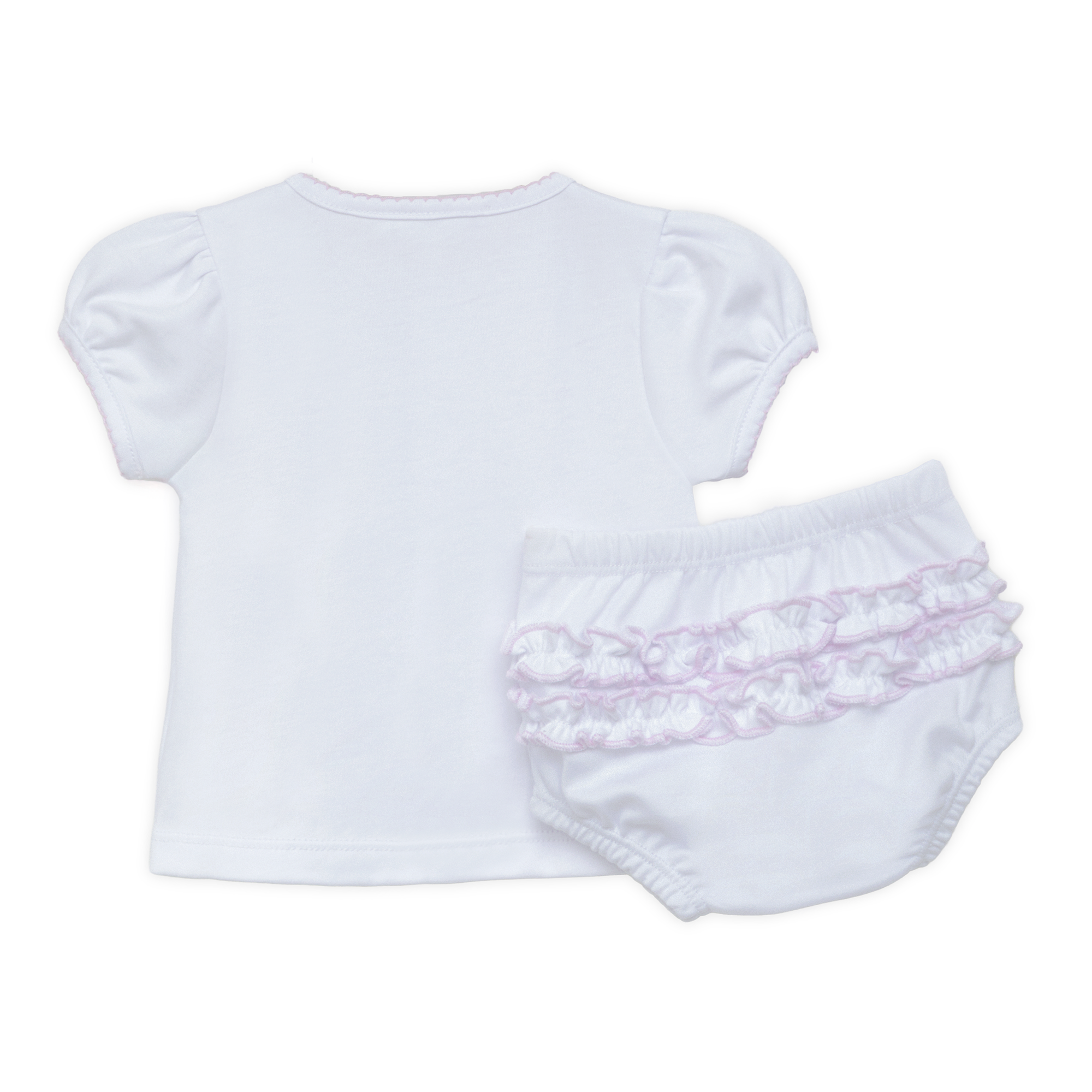 Bunny's Basket Diaper Cover Set - Pink