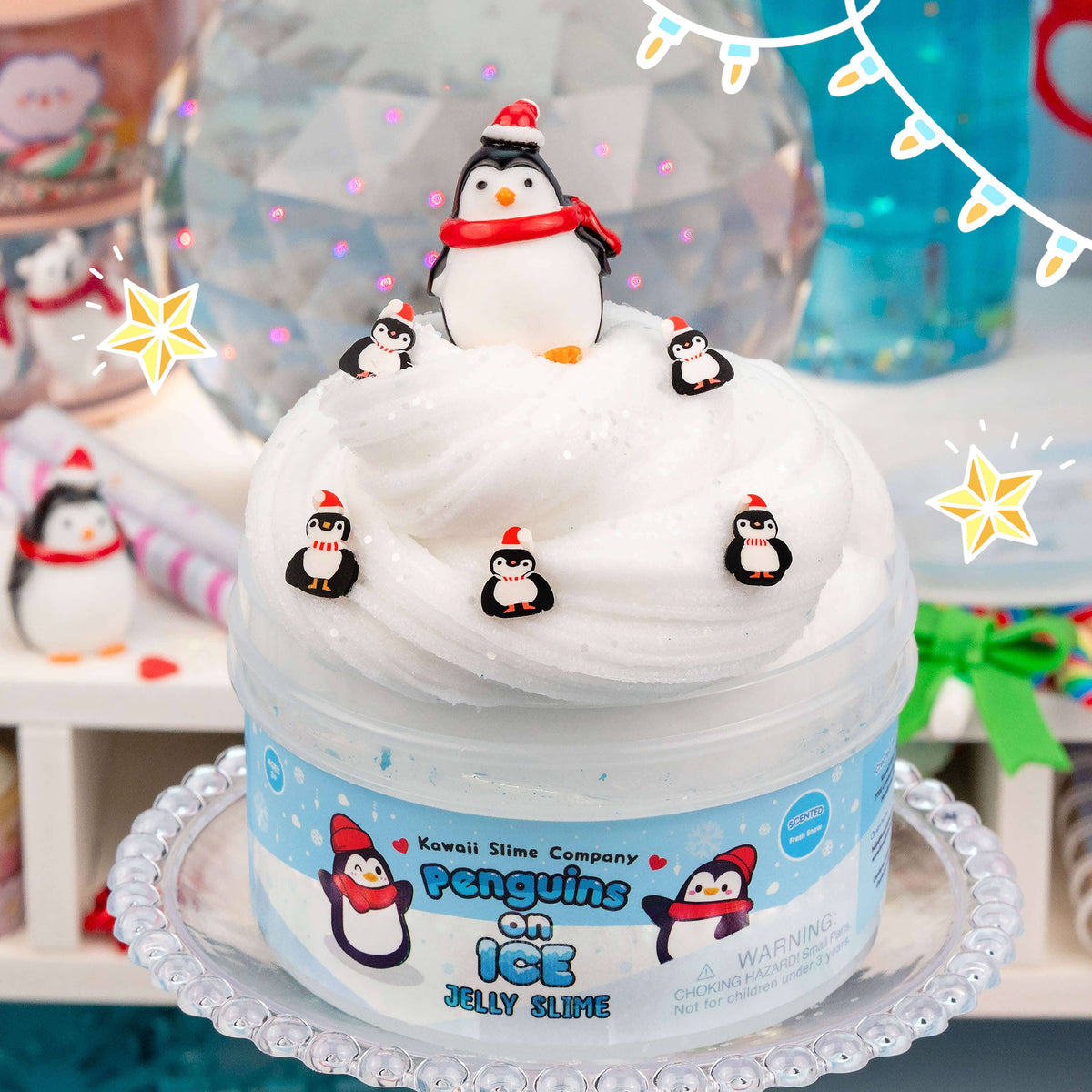 Penguins On Ice Jelly Signature Dome™ Slime