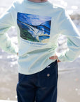 Striped Marlin Boys Long Sleeve Graphic Tee