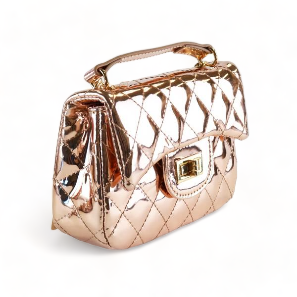 Crossbody Metallic Quilted Purse