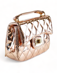 Crossbody Metallic Quilted Purse