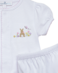 Bunny's Basket Diaper Cover Set - Pink