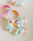 Screwback Stud Earrings - Kay Blue