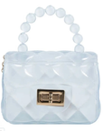 Mini Jelly Purse with Crossbody Gold Chain