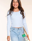 Ultra-Soft Rib Long Sleeve Fitted Henley