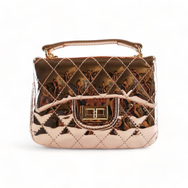 Crossbody Metallic Quilted Purse