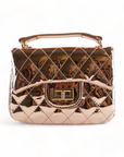 Crossbody Metallic Quilted Purse