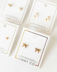 Screwback Stud Earrings - Sadie - Gold