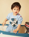 Recycled Cotton Blue Baby Short