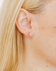 Screwback Stud Earrings - Madison Pink