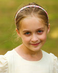Thin Floral Headband - Non Slip Hair Accessories for Kids