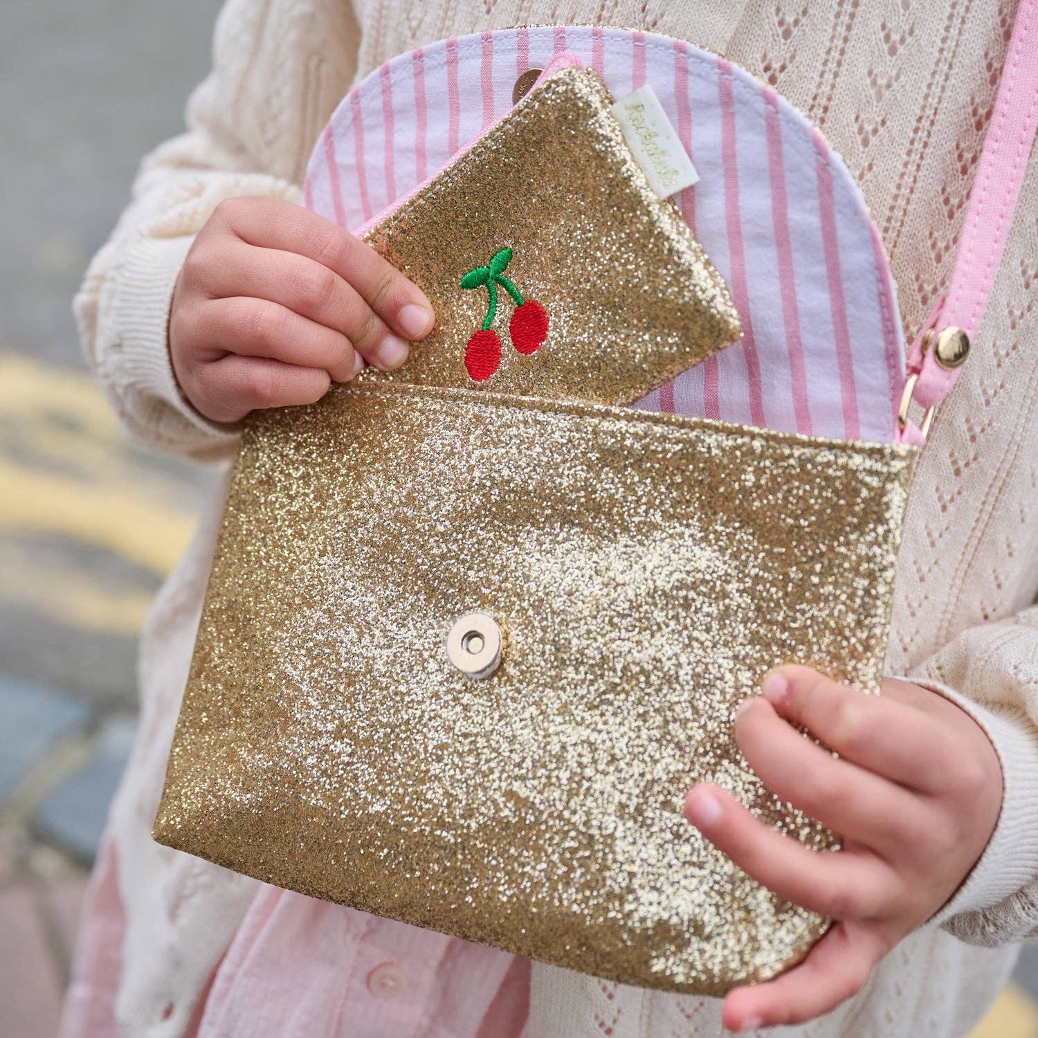 Cherry Dreams Glitter Bag