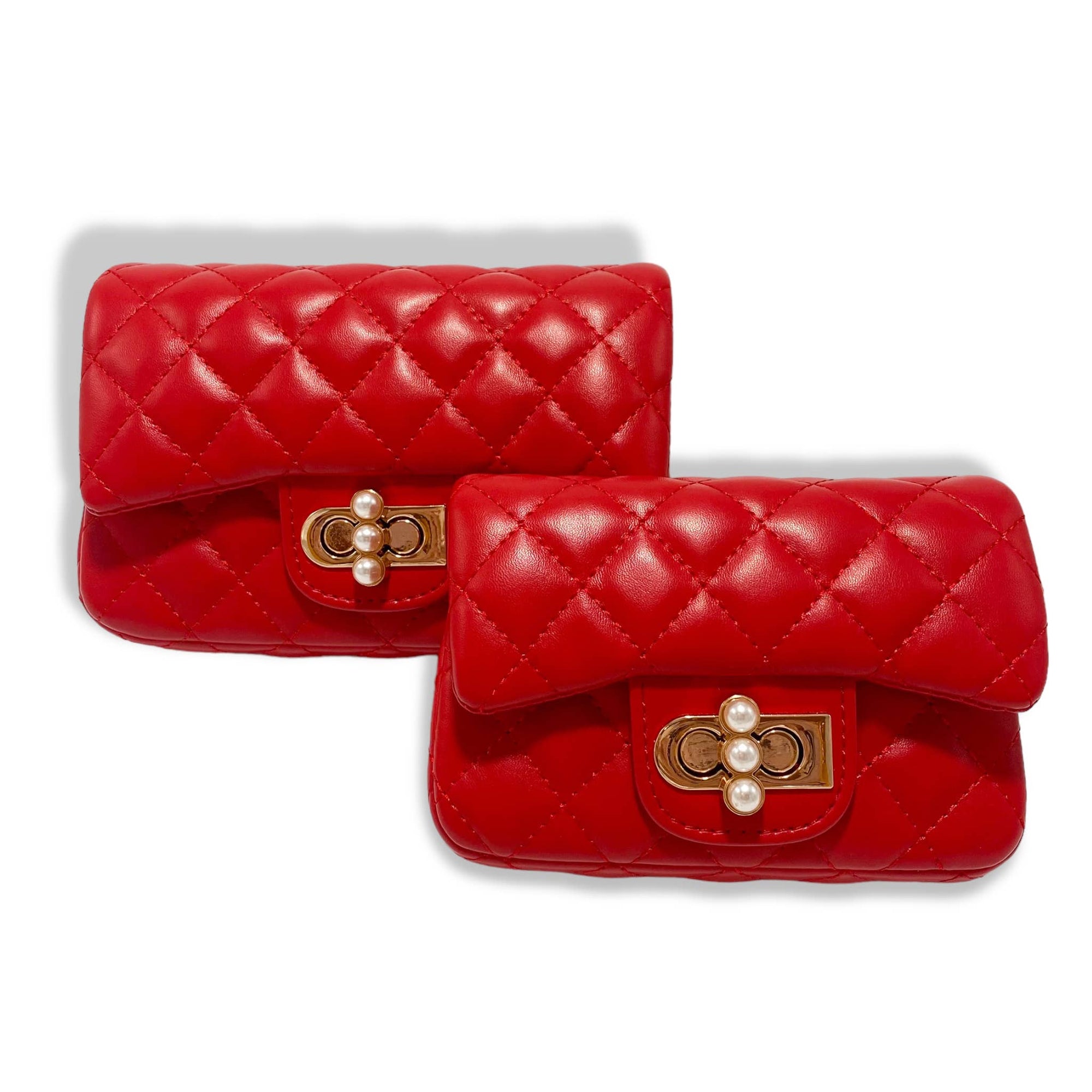 Pearl Closure Quilted Purse (6 Colors)