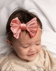 Voluminous Velvet Bow Baby Headband