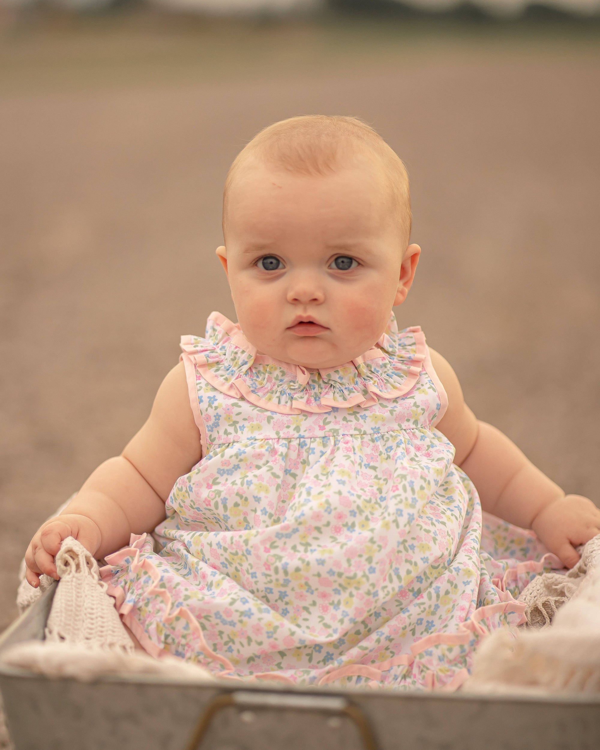 Spring Meadow: Roslyn Ruffle Dress with Bloomers