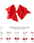 Big (5 in.) Classic Grosgrain Bow by Color