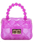 Mini Jelly Purse with Crossbody Gold Chain