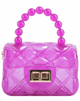 Mini Jelly Purse with Crossbody Gold Chain