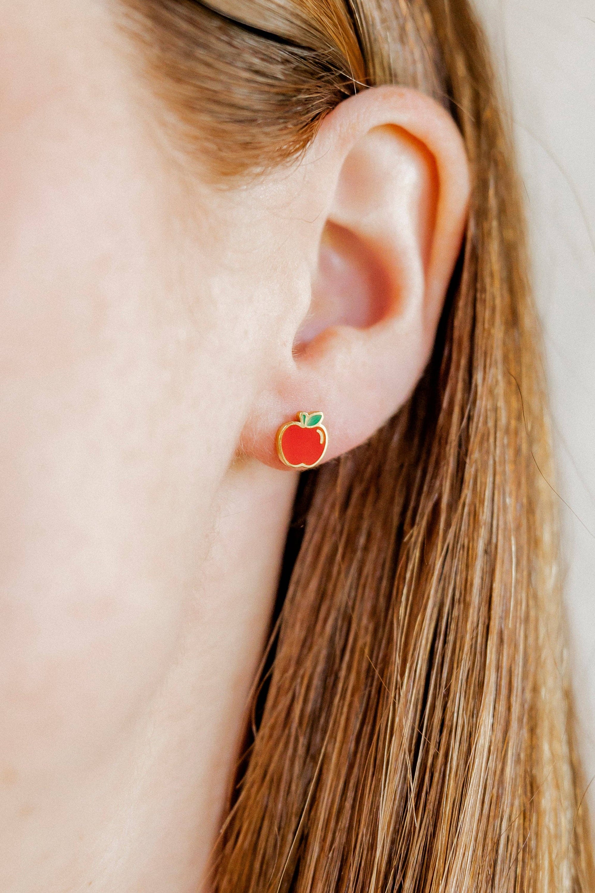 Screwback Stud Earrings - Teacher's Apple