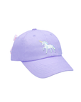 Rainbow Unicorn Bow Baseball Hat (Baby/Toddler, Youth)