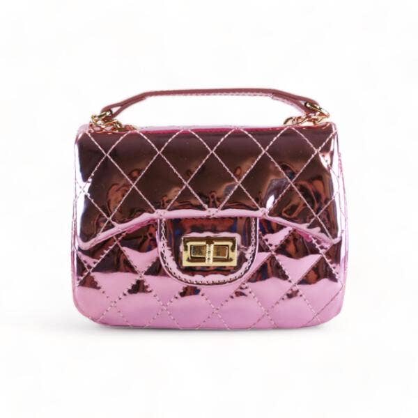 Crossbody Metallic Quilted Purse