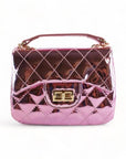 Crossbody Metallic Quilted Purse