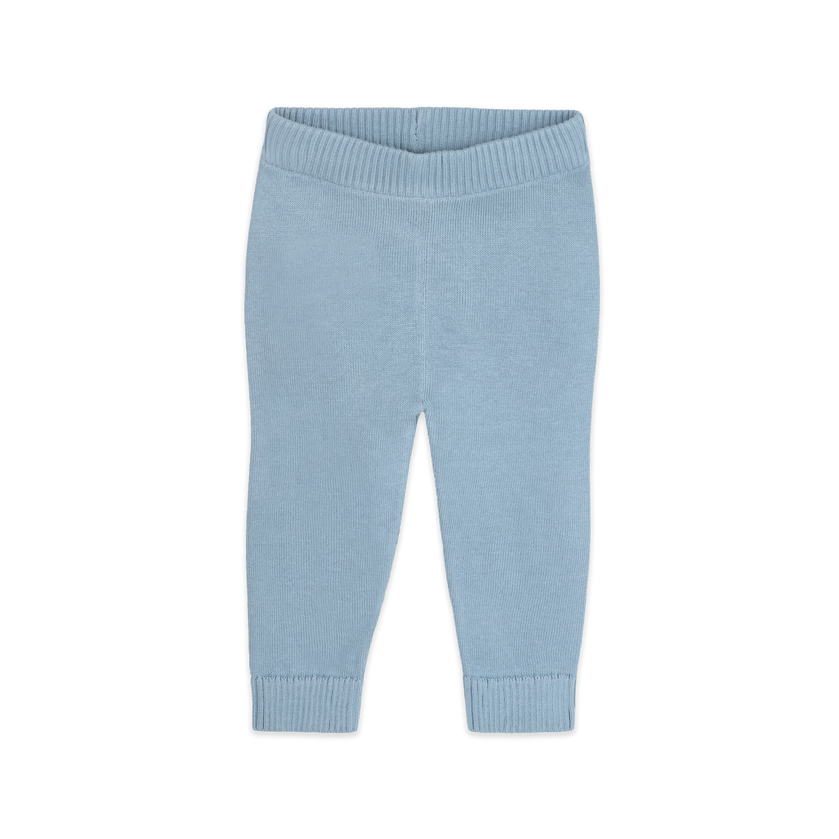 Pocket Sweater Knit Baby Legging Pants (Organic Cotton) Mineral Blue