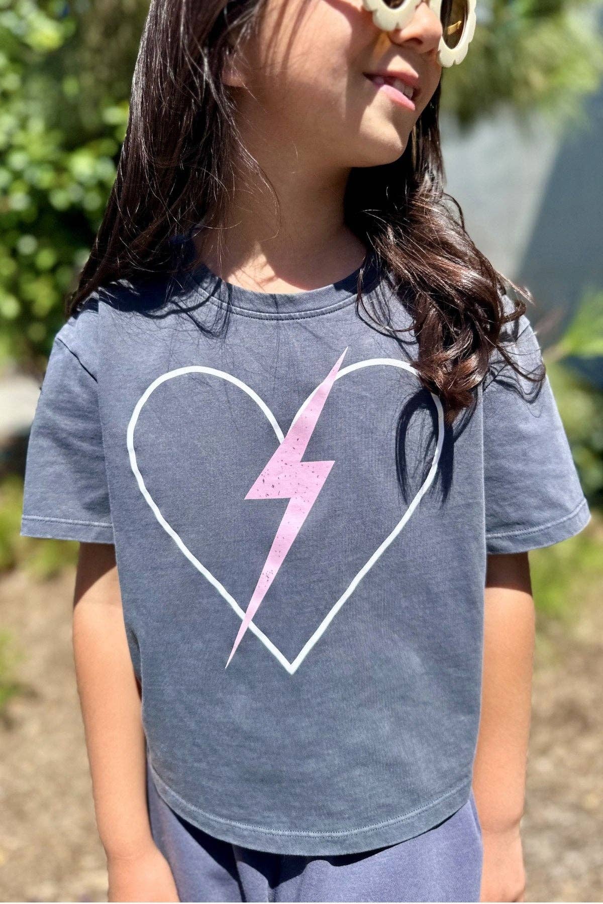 Washed Cotton Drop Shoulder Tee.