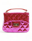 Crossbody Metallic Quilted Purse