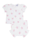 Pink Stars Print Diaper Cover Set