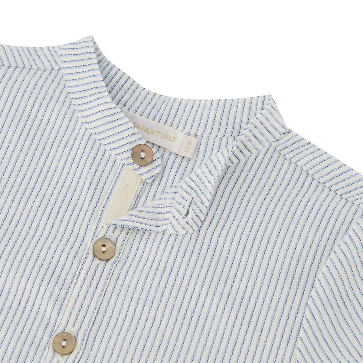 Bourdon blue striped blouse