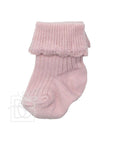 Folded Cuff Newborn Scottish Yarn Socks