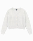Fuzzy Soft Cardigan Sweater Ivory