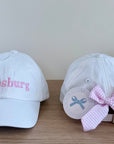 Girls Custom “Leesburg” Bow Baseball Hat