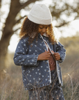 Long Chore Coat Heart Ditsy
