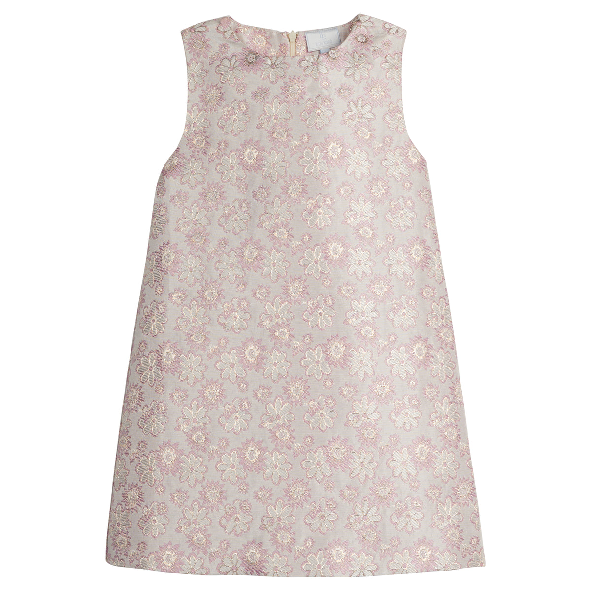 Classic Shift Dress Rosewood Jacquard