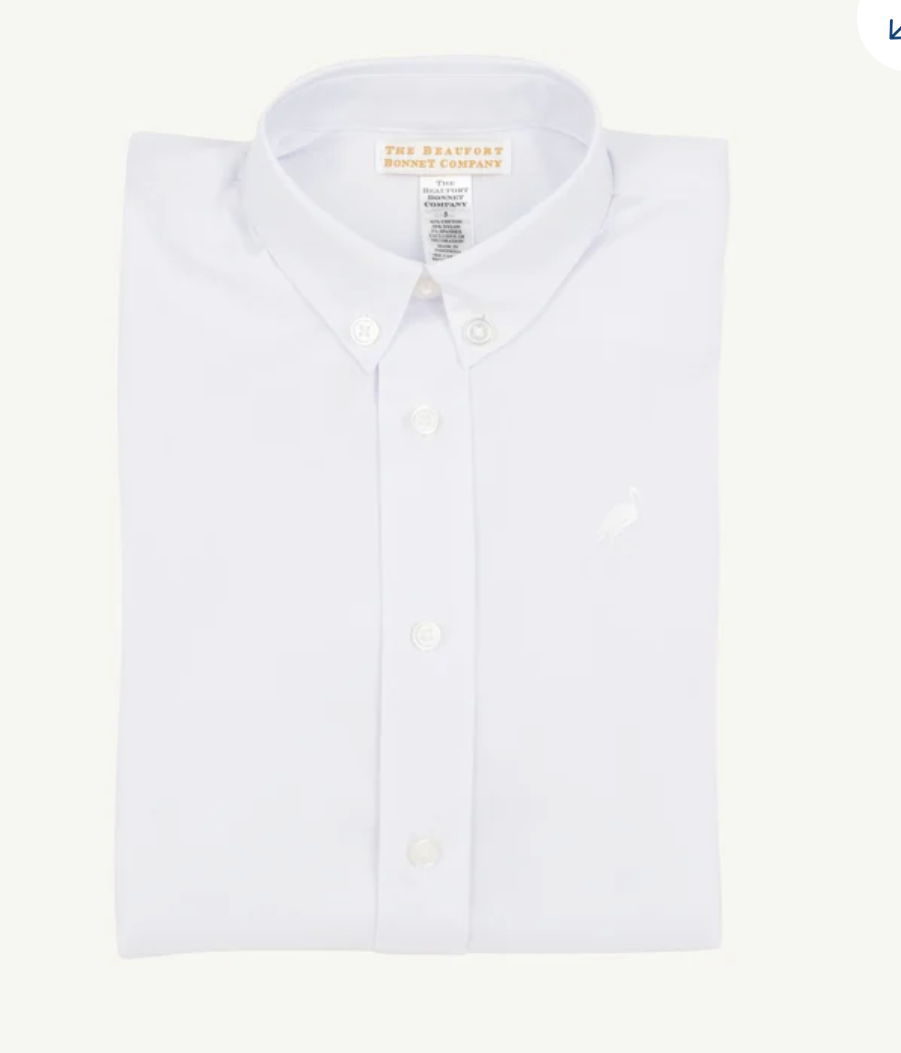 Dean's List Dress Shirt (Oxford) Worth Avenue White