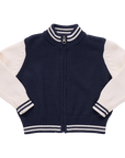Boys Varsity Zip Sweater Navy