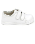 Caroline Scalloped White Sneaker