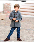 Toggle Coat with Hood Medium Grey/Dark Grey