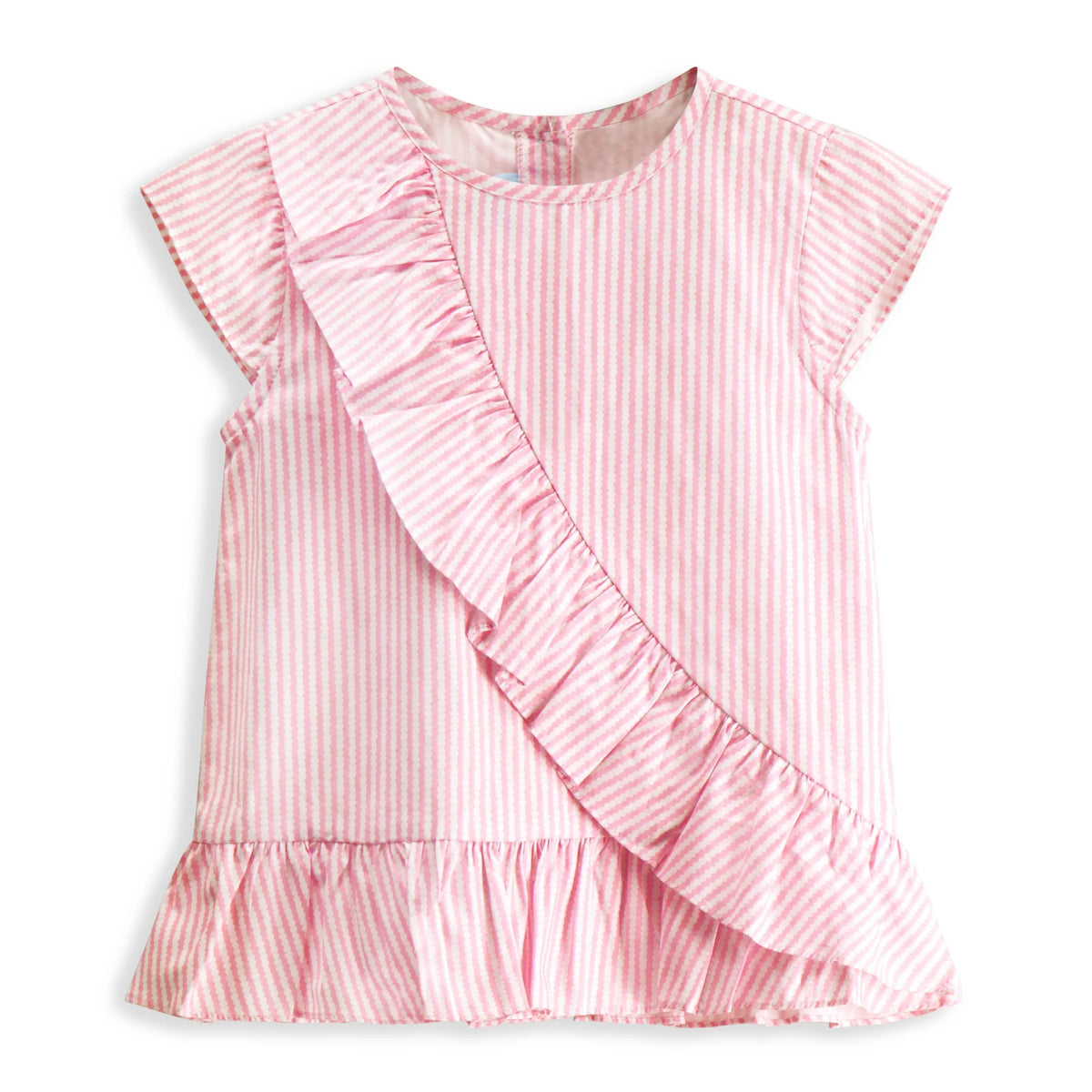 Calista Blouse- Pink Stripe